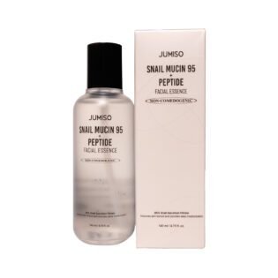 Jumiso Snail Mucin 95 + Peptide Facial Essence bottle, designed to hydrate and repair skin.