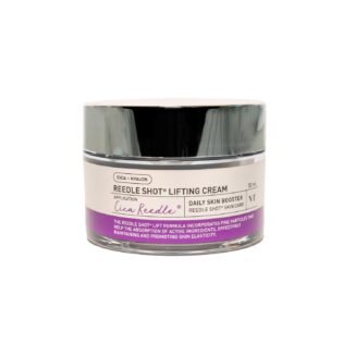 VT Reedle Shot Lifting Cream jar with sleek packaging, designed for firming and lifting skin.