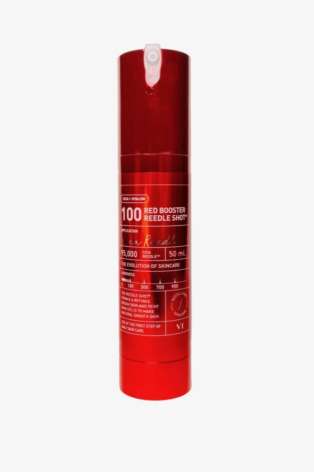 VT Reedle Shot Dragon Blood Edition bottles in 100ml, 300ml, and 700ml, designed for firming and lifting.